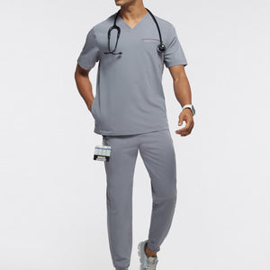 V-Neck / Mesh Jogger